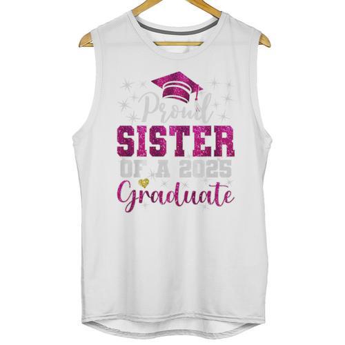 Super Proud Sister Of 2025 Graduate Senior Graduation Family Premium Tri-Blend Unisex Tank Top - Best Gift Smart