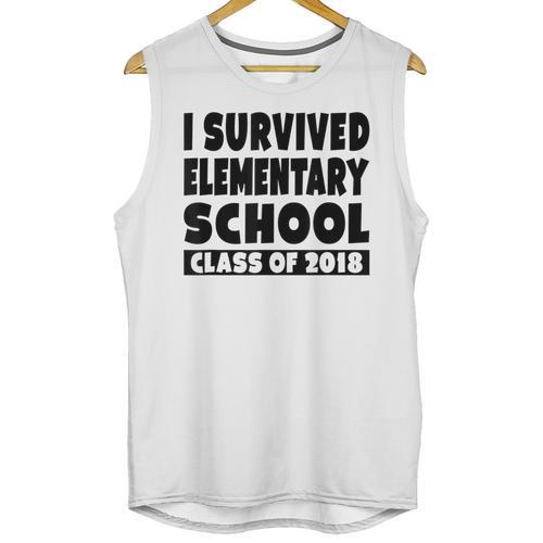 I Survived Elementary School Class Of 2018 Graduation Shirt Unisex Tank Top - Best Gift Smart