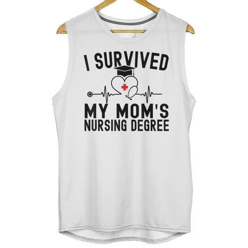 I Survived My Mom's Nursing Degree Nursing School Graduation Unisex Tank Top - Best Gift Smart