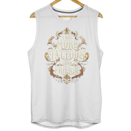 I Have More Tattoos Than Friends Introvert Unisex Tank Top - Raresse