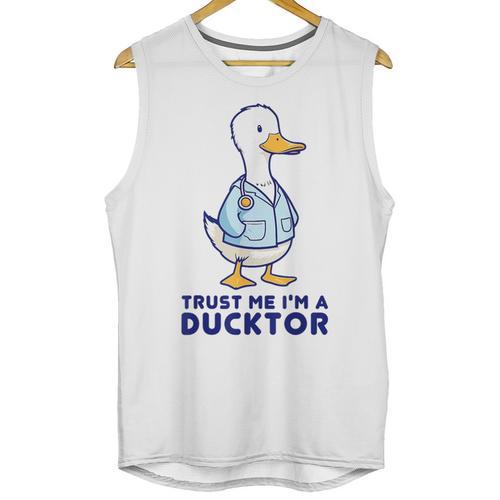 Trust Me I'm a Ducktor Doctor Sayings Graduation Unisex Tank Top - Best Gift Smart