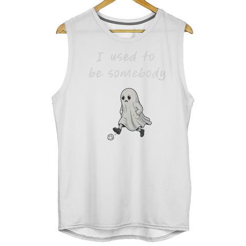 I Used To Be Somebody Nostalgia Halloween Spooky Season Premium Tri-Blend Unisex Tank Top - Figerry