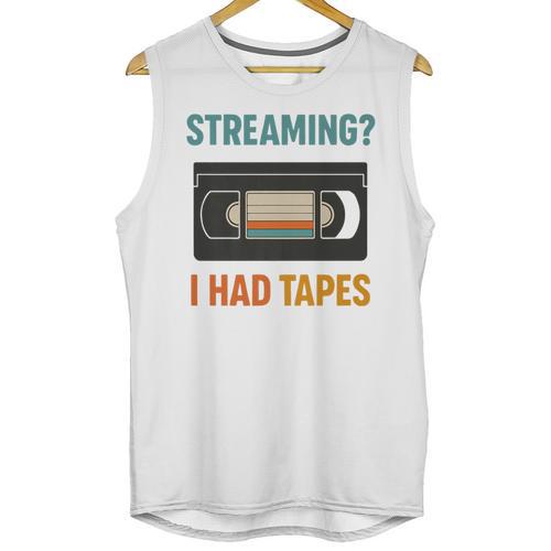 VHS Cassette Tape Retro 80s 90s Nostalgia Premium Unisex Tank Top - Figerry