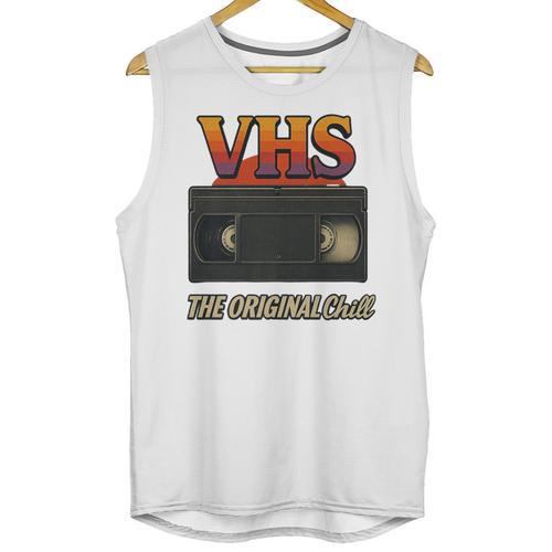 VHS Tape Nostalgia Old School Technology Humor Premium Unisex Tank Top - Figerry