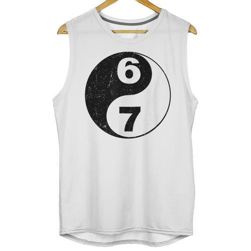 Vintage 6 7 Yin Yang Namaste Six Seven Nostalgia Unisex Tank Top - Figerry