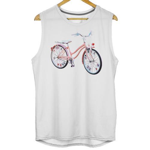 Vintage Bicycle With Playing Cards Nostalgia Premium Tri-Blend Unisex Tank Top - Figerry