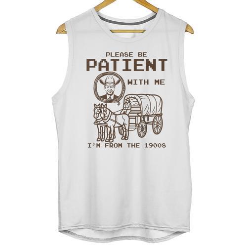 Vintage Biden Please Be Patient With Me I'm From The 1900s Unisex Tank Top - Figerry