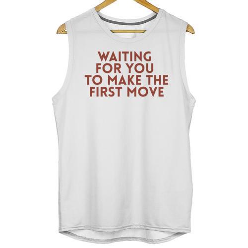 Waiting For You To Make The First Move Introvert Minimal Unisex Tank Top - Raresse