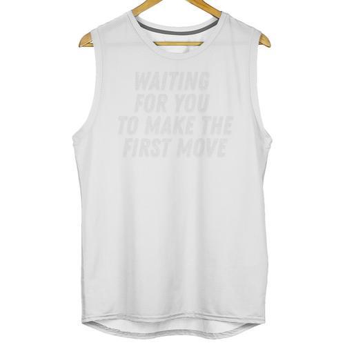 Waiting For You To Make The First Move Vintage Introvert Premium Tri-Blend Unisex Tank Top - Raresse