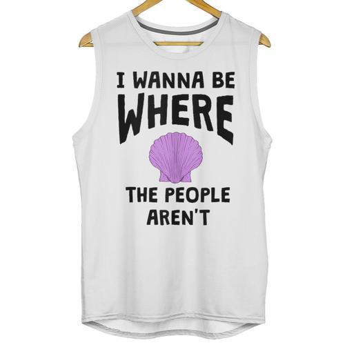 I Wanna Be Where The People Aren't Introvert Unisex Tank Top - Raresse
