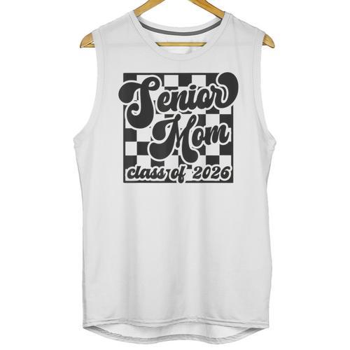 Women Senior Mom Class Of 2026 Retro Graduation Senior Mama Unisex Tank Top - Best Gift Smart