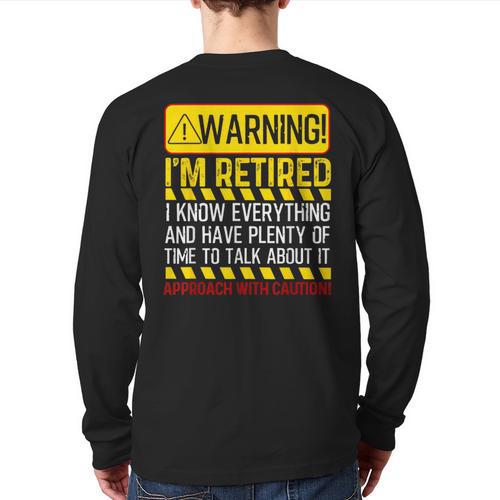 Best Retirement Novelty For Men Women Dad Grandpa Retirement Long Sleeve T-Shirt Back Print - Father's Day Fun