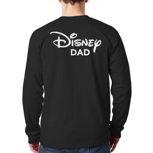 Disney Dad Long Sleeve T-Shirt Back Print - Father's Day Fun