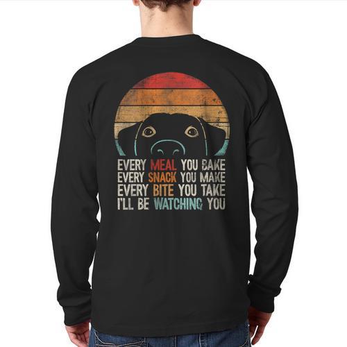 Dog Lover Dog Humor Dog Mom Dog Dad Long Sleeve T-Shirt Back Print - Father's Day Fun