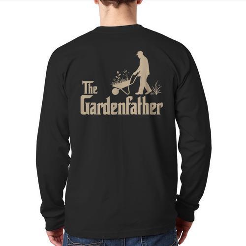 Gardening For Men Gardener Dad The Gardenfather Long Sleeve T-Shirt Back Print - Father's Day Fun