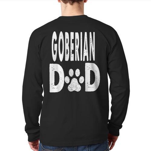 Goberian DAD Dog Owner Men Women Long Sleeve T-Shirt Back Print - Father's Day Fun