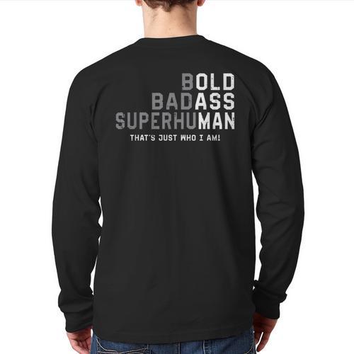 Old Man Saying Gag Fathers Day Birthday Dad Men Long Sleeve T-Shirt Back Print - Father's Day Fun