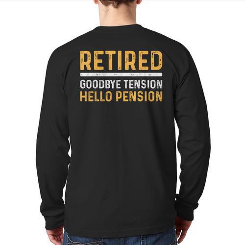 Retirement Best Retired 2026 Tee For Men Women Dad Mom Long Sleeve T-Shirt Back Print - Father's Day Fun