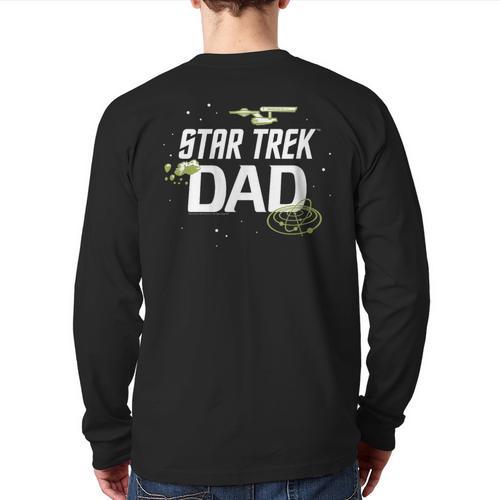 Star Trek Father's Day Star Trek Dad Icons Long Sleeve T-Shirt Back Print - Father's Day Fun