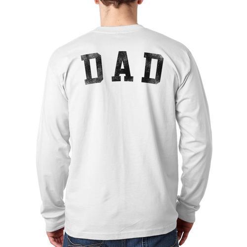 Dad Classic Bold Font Birthday Dad Long Sleeve T-Shirt Back Print - Father's Day Fun