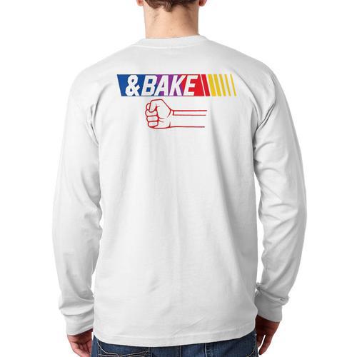 Dad Kid Matching Shake And Bake Bake Long Sleeve T-Shirt Back Print - Father's Day Fun