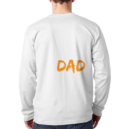 Gymnastics Dad For Gymnastic Father Parents Long Sleeve T-Shirt Back Print - Father's Day Fun