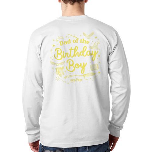 Harry Potter Dad Of The Birthday Boy Magical Things Logo Long Sleeve T-Shirt Back Print - Father's Day Fun