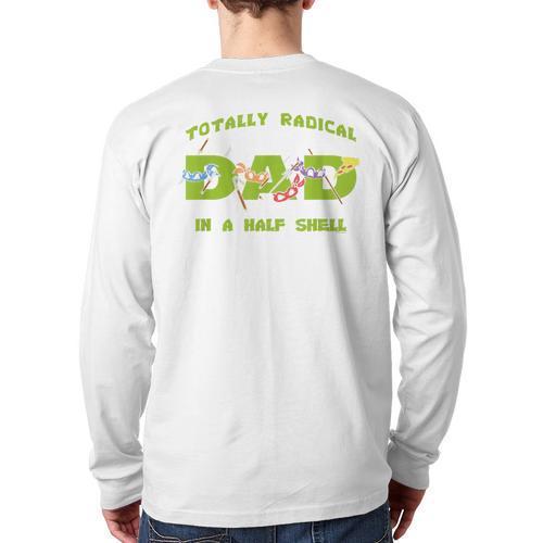 Teenage Mutant Ninja Turtles Dad Turtles Father's Day Long Sleeve T-Shirt Back Print - Father's Day Fun