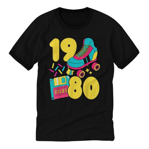 1980 Retro Raised In The 80s Old School Nostalgia Vibes Unisex Cotton Ringer T-Shirt - Figerry