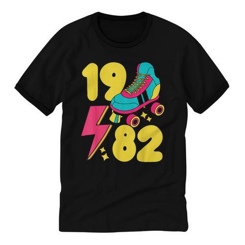 1982 Retro Raised In The 80s Old School Nostalgia Vibes Unisex Cotton Ringer T-Shirt - Figerry