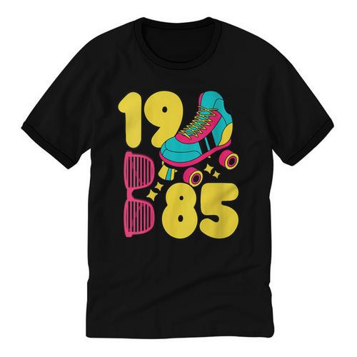 1985 Retro Raised In The 80s Old School Nostalgia Vibes Unisex Cotton Ringer T-Shirt - Figerry