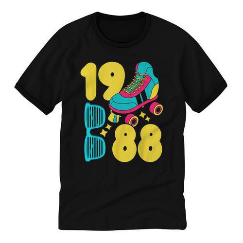 1988 Retro Raised In The 80s Old School Nostalgia Vibes Unisex Cotton Ringer T-Shirt - Figerry