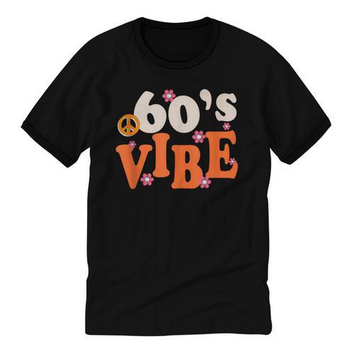 60's Vibe Retro Nostalgia Classic Mixtape Era 1960s Party Unisex Cotton Ringer T-Shirt - Figerry