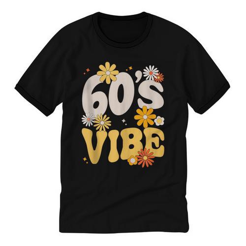 60's Vibe Vintage Nostalgia Mixtape Era 1960s Party Groovy Unisex Cotton Ringer T-Shirt - Figerry
