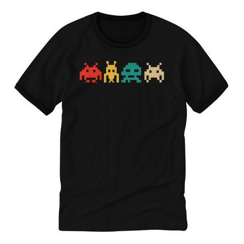 80s Video Game Nostalgia Retro Vintage Arcade Novelty Unisex Cotton Ringer T-Shirt - Figerry