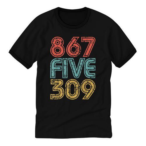 8675309 Retro Vintage 80's 90's Music Nostalgia Unisex Cotton Ringer T-Shirt - Figerry