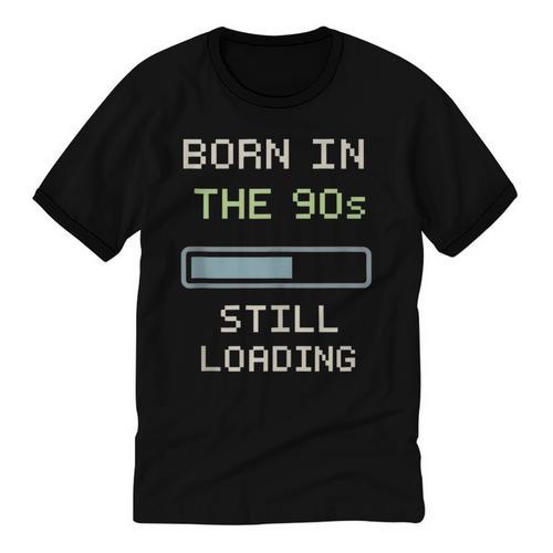 90s Baby Tired Millennial Burnout Nostalgia Parenting Unisex Cotton Ringer T-Shirt - Figerry