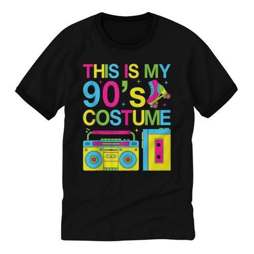 This Is My 90's Costume Retro 1990s Style Cassette Nostalgia Unisex Cotton Ringer T-Shirt - Figerry