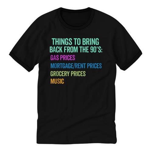 90's Lover Nineties 1990's Born Nostalgia Politics Unisex Cotton Ringer T-Shirt - Figerry
