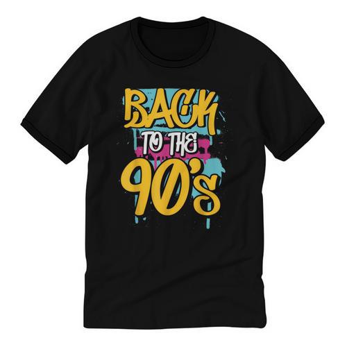 90's Nineties 1990s Nostalgia Unisex Cotton Ringer T-Shirt - Figerry