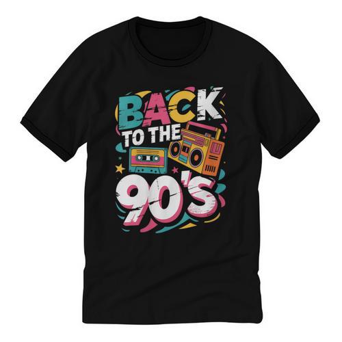 90's Nineties Nostalgia Costume Party Back To The 90s Unisex Cotton Ringer T-Shirt - Figerry