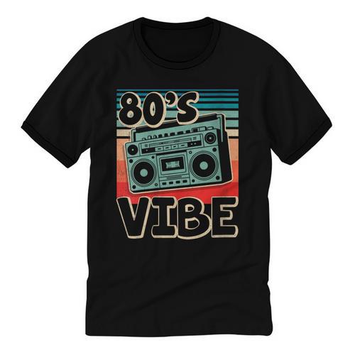 90's Vibe Vintage Style Cassette Tape Nostalgia 1990s Party Unisex Cotton Ringer T-Shirt - Figerry