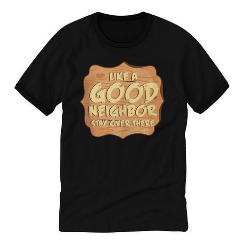 Antisocial Like A Good Neighbor Stay Over There Introvert Unisex Cotton Ringer T-Shirt - Raresse