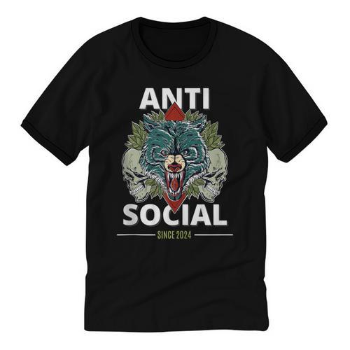 Antisocial Introvert I Like Being Alone Unisex Cotton Ringer T-Shirt - Raresse