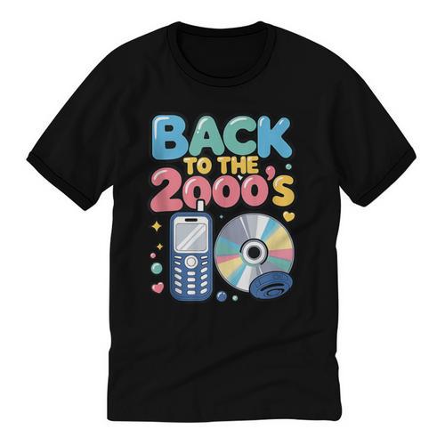 Back To The 2000s Retro Nostalgia Unisex Cotton Ringer T-Shirt - Figerry