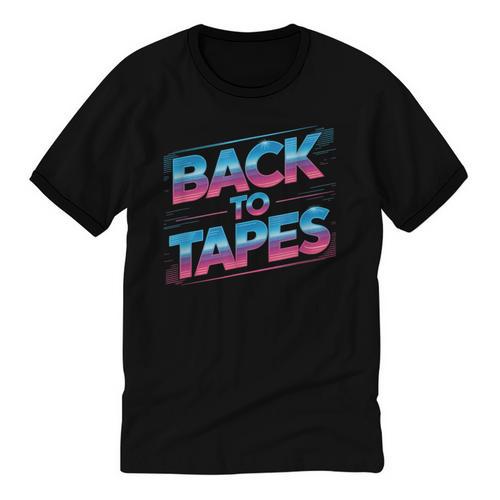 Back To Tapes Retro 80s Cassette Mixtape Nostalgia Unisex Cotton Ringer T-Shirt - Figerry