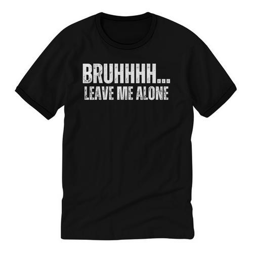 Bruhhhh Leave Me Alone Humor Introvert Sarcastic Unisex Cotton Ringer T-Shirt - Raresse