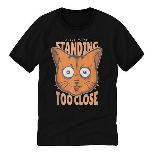 Cat Lover Antisocial Too Close Introvert People Hater Unisex Cotton Ringer T-Shirt - Raresse