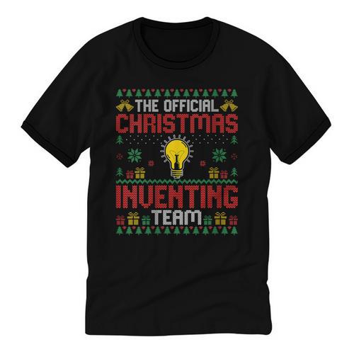 Christmas Inventing Team Inventing Introvert Xmas Unisex Cotton Ringer T-Shirt - Raresse
