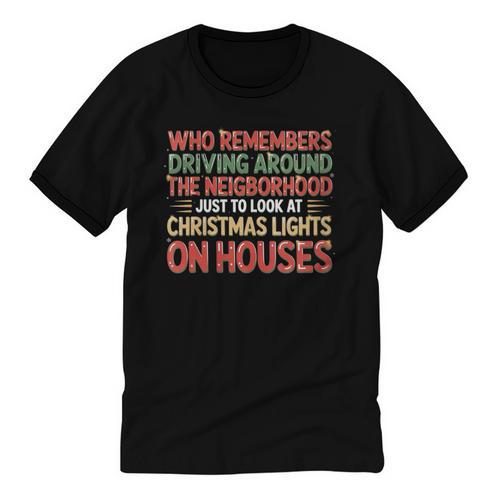 Christmas Lights Nostalgia – Holiday Memory Christmas Spirit Unisex Cotton Ringer T-Shirt - Figerry